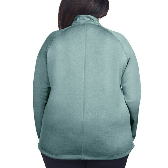 Kirkland Signature Womens Jacket XXL Teal Fleece Full Zip - Picture 6 of 6
